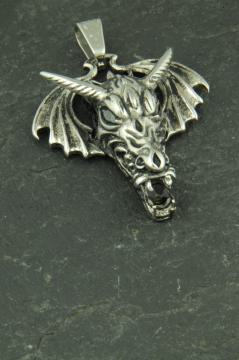 Drachen Anhänger Edelstahl Schmuck für Halsketten