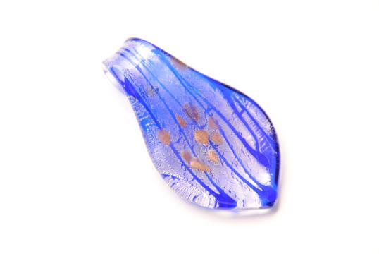 Glasschmuck aus Muranoglas - blau - Tropfen Form