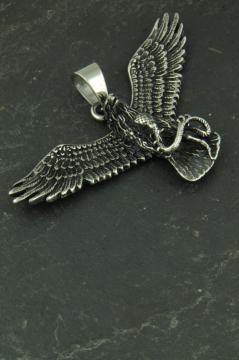 Großer Adler Edelstahl Schmuck Anhänger für Halsketten