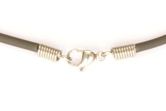 Kautschuk Schmuck Halsband 2,9mm/40cm