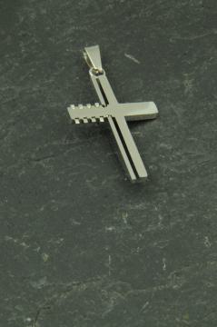 Kreuz Anhänger Edelstahl Schmuck für Halsketten