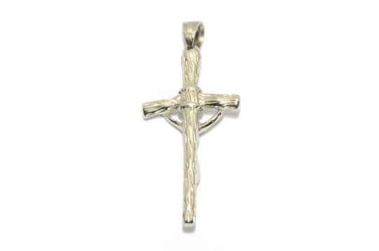Kreuz mit Jesus Anhänger Edelstahl Schmuck für Halsketten