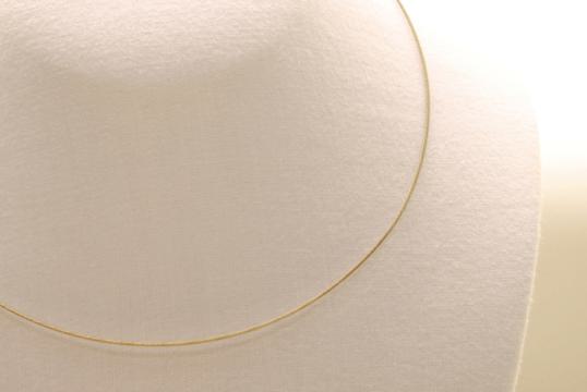 Stahl Halsband - Halsreif in silber ca. 45cm