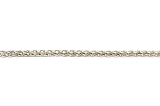 Zopfmuster Edelstahl Schmuck Halskette 45cm/3mm