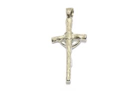 Kreuz mit Jesus Anhänger Edelstahl Schmuck für Halsketten