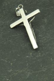 Kreuz mit Jesus Edelstahl Schmuck Anhänger für Halsketten