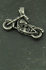 Motorrad 3D, Biker Halsketten Schmuck aus Edelstahl