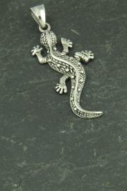 Salamander Edelstahl Schmuck Anhänger