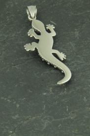 Salamander Edelstahl Schmuck Anhänger