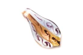 Schmuck Glasschmuck im Murano-Stil - flieder - Tropfenform