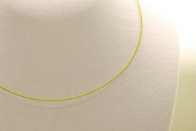 Stahhalsband, Halsreif Farbe  oliv ca. 53cm
