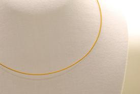 Stahl Halsband - Halsreif  Farbe gold ca. 53cm