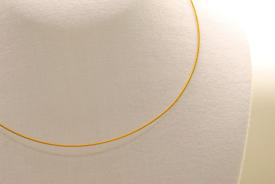 Stahl Halsband - Halsreif Farbe gold ca. 53cm